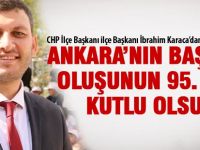 CHP İlçe Başkanı İbrahim Karaca'dan kutlama mesajı