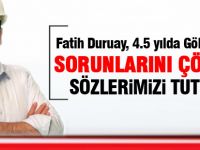 BAŞKAN DURUAY: “4,5 YILDA GÖLBAŞI’NIN KRONİK SORUNLARINI ÇÖZDÜK”