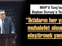 Tunç'tan Duruay'a teşekkür