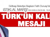 Başkan Duruay; İstiklal Marşımız Direniş ve Dirilişin simgesidir