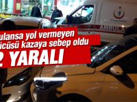 Ambulans kazaya karıştı: 2 yaralı