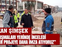 Başkan Şimşek çevre düzenlemesini yerinde inceledi