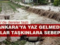 Ankara'da yağışlar sellere neden oldu