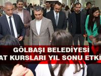 GÖLBAŞI BELEDİYESİ SANAT KURSLARI YIL SONU ETKİNLİĞİ