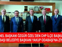 CHP GENEL BAŞKANI ÖZGÜR ÖZEL’DEN CHP İLÇE BAŞKANLIĞI ve GÖLBAŞI BELEDİYE BAŞKANI YAKUP ODABAŞI’NA ZİYARET