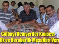 Birlik, beraberlik mesajları verildi