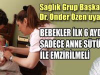 İLK 6 AYDA SADECE ANNE SÜTÜ