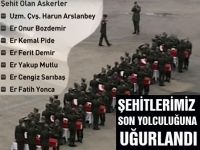 Şehitlerimiz için cenaze töreni düzenlendi