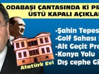 Çantadaki projelerini açıkladı