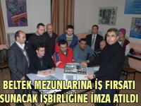 - BELTEK MEZUNLARINA İŞ FIRSATI SUNACAK İŞBİRLİĞİNE İMZA ATILDI