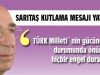 Sarıtaştan kutlama mesajı