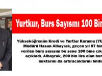 Yurtkur, Burs Sayısını 100 Bine Çıkardı