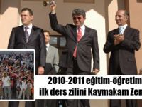 İlk ders zilini Kaymakam Zengin çaldı