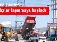 Hafriyatçılar taşınmaya başladı