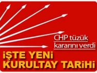 CHPden tüzük kararı açıklaması